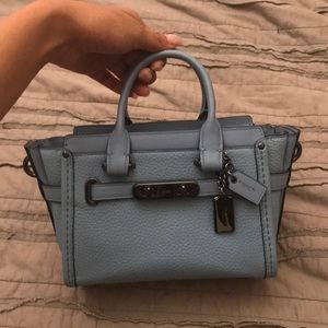Coach swagger 20 in baby blue